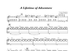 A Lifetime of Adventure para piano – Intermediário